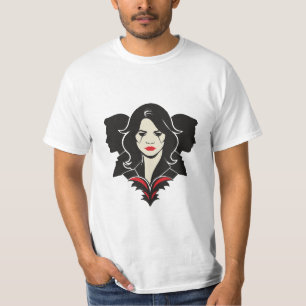 Woman in the centre and two men on her sides T-Shirt