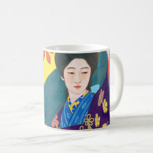 Woman in the Flower Garden, Goyō Hashiguchi Coffee Mug