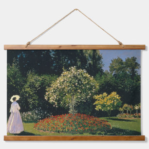Woman in the Garden - Claude Monet Hanging Tapestry