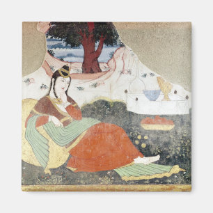 Woman in the Garden of Shah Abbas I Magnet