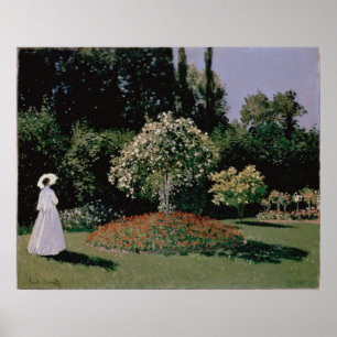 Woman in the Garden. Sainte-Adress Poster