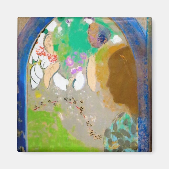 Woman in the Window, Redon Magnet (Front)