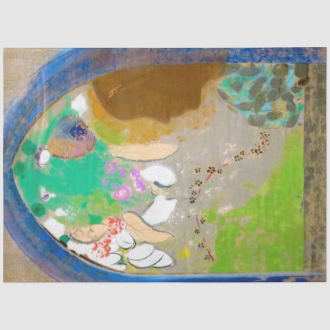 Woman in the Window, Redon Tissue Paper (Front)