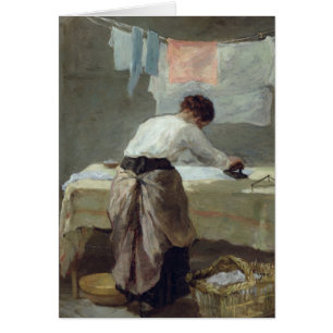 Woman Ironing