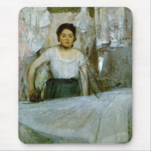 Woman Ironing Mouse Pad