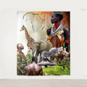 Woman King • Afrocentric Wall Tapestry