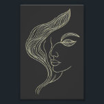Woman Leaf Elegant Line Art Profile Photo Print<br><div class="desc">Woman Leaf Elegant Line Art Profile,  A minimalist design featuring a woman's profile drawn with flowing,  elegant lines. The composition emphasizes simplicity and grace.</div>
