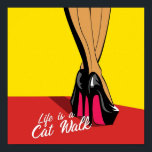 Woman legs in fashion high heels shoes Pop art ill Poster<br><div class="desc">Woman legs in fashion high heels shoes Pop art illustration Poster Anime Cartoon Comic Fiction Manga</div>