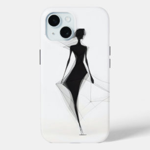 Woman Line Minimalism iPhone 15 Case