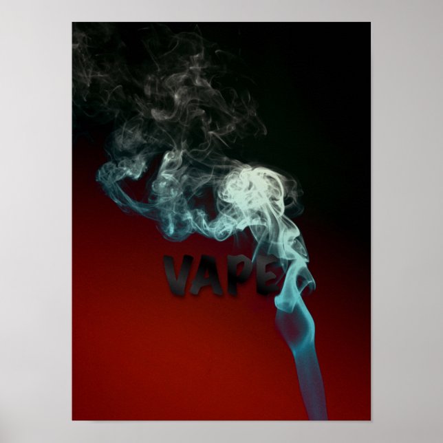 Woman Lips Clouds Vape Grunge High Quality Poster (Front)