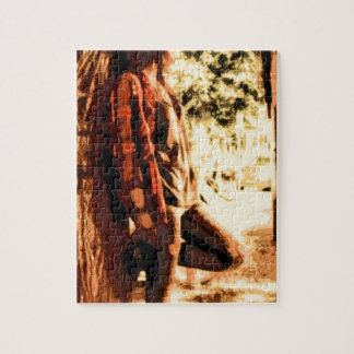 Woman Looking Away Jigsaw Puzzle
