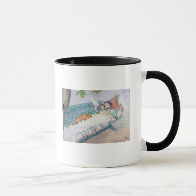 Woman Lying on a Bench, 1913 Mug (Right)