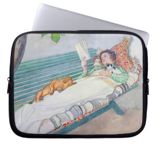 Woman Lying on a Bench, 1913 (w/c on paper) Laptop Sleeve