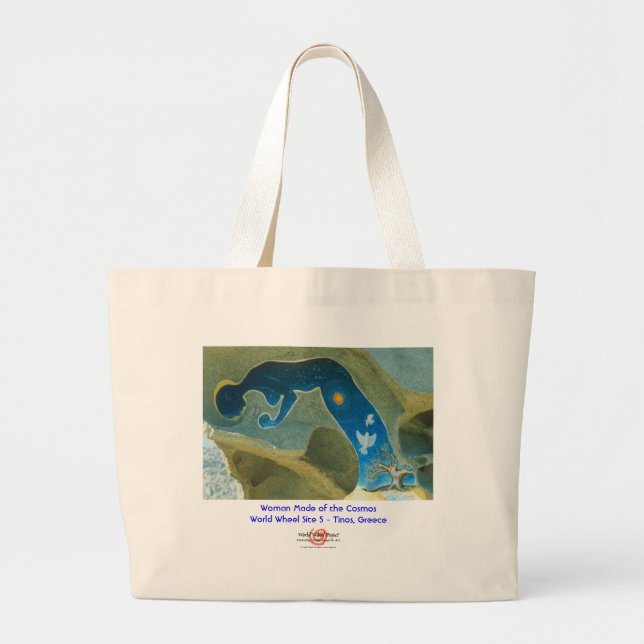 Woman Made of the Cosmos/Bag Large Tote Bag (Front)