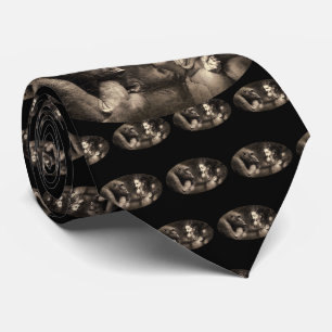 Woman Making Gorilla Laugh Tie