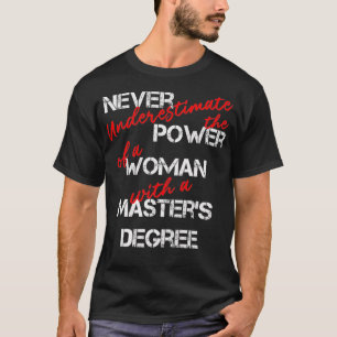 Woman Masters Degree Graduation Premium  T-Shirt