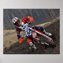 Woman MX Racer in the Mud