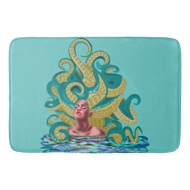 Woman Octopus Bath Mat  (Front)