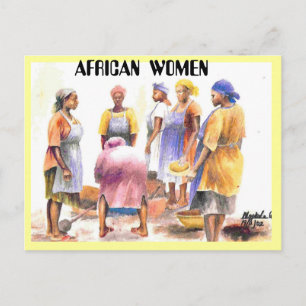 woman of african 2, AFRICAN  WOMEN Postcard