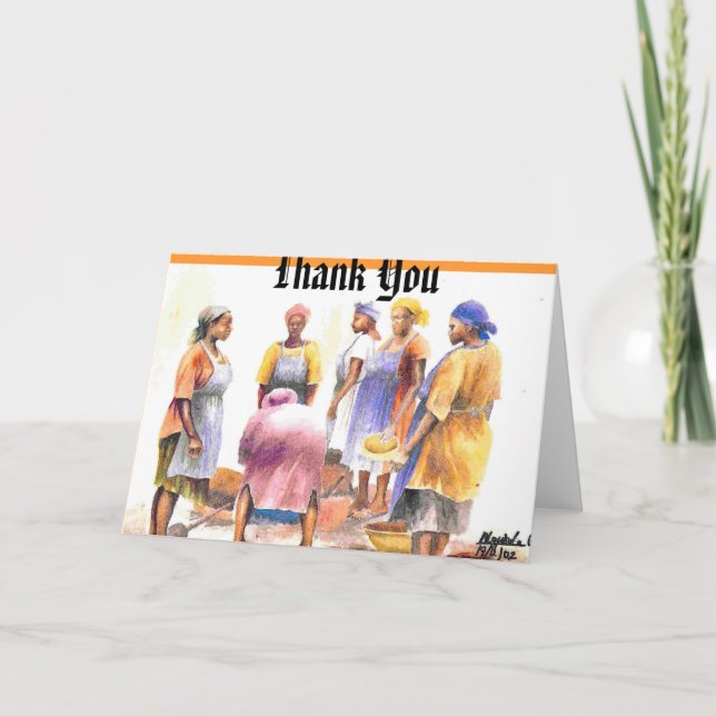 woman of african 2, Thank You (Front)