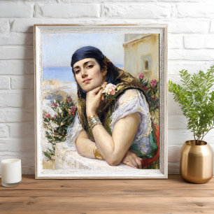 Woman of Algiers, Arthur Bridgman Poster