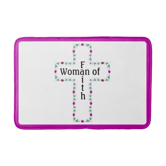 Woman of faith bath mat (Front)