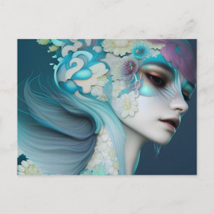 Woman of the Flowers Postcard