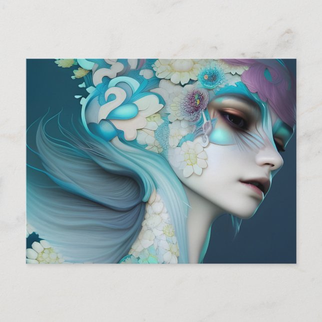 Woman of the Flowers Postcard (Front)