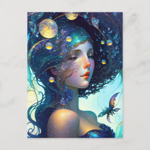 Woman of the Stars Postcard