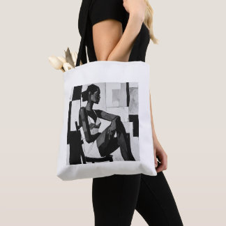 woman of thought tote bag