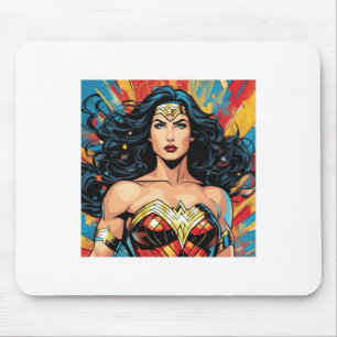 Woman Of Wonder Sticker Mouse Pad