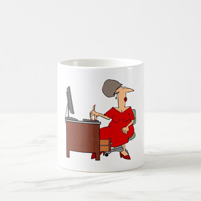 Woman Office Worker Coffee Mug (Creator Uploaded)