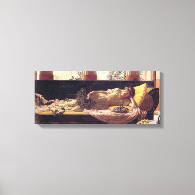 Woman on Couch Canvas Print (Front)