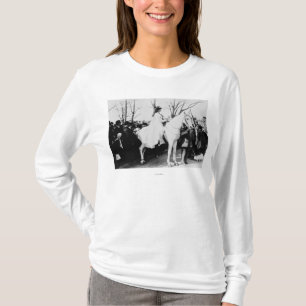 Woman on Horse Woman's Suffrage Parade Photograp T-Shirt