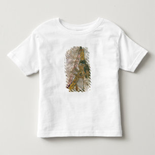 Woman playing an arched harp toddler t-shirt