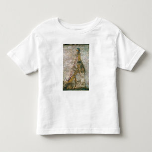 Woman playing an arched harp toddler t-shirt