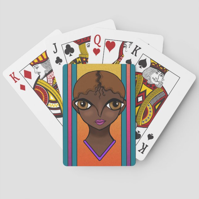 Woman Playing Cards (Back)
