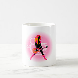 Woman Playing Guitar Coffee Mug