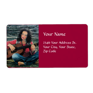 Woman Playing Music With Acoustic Guitar