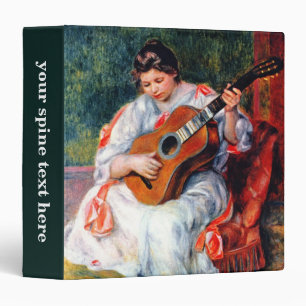 Woman Playing The Guitar by Pierre Renoir Binder