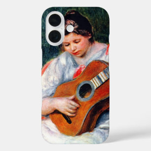 Woman Playing The Guitar by Pierre Renoir iPhone 16 Case