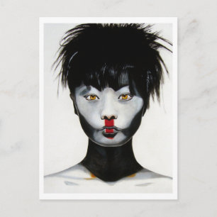 Woman Plug and play Postcard