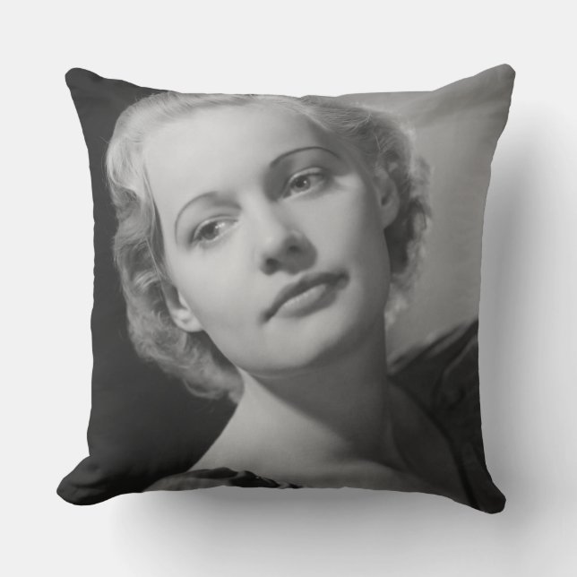 Woman Posing 2 Throw Pillow (Front)