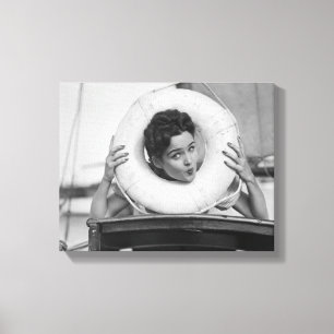 Woman Posing 3 Canvas Print