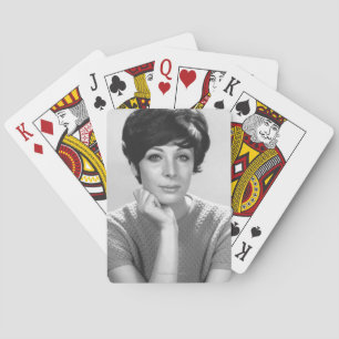 Woman Posing Playing Cards