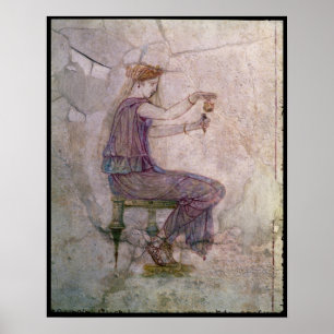 Woman Pouring Perfume into a Phial Poster