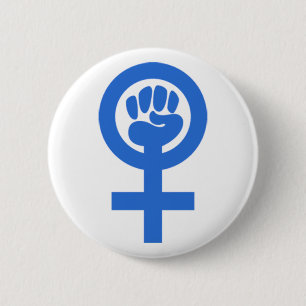Woman Power 2 Inch Round Button