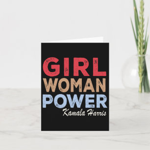 Woman Power Kamala Harris Retro Vintage  Card