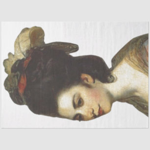 Woman Profile Decoupage Paper