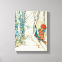 Woman Putting on Skis - Skidloperskan